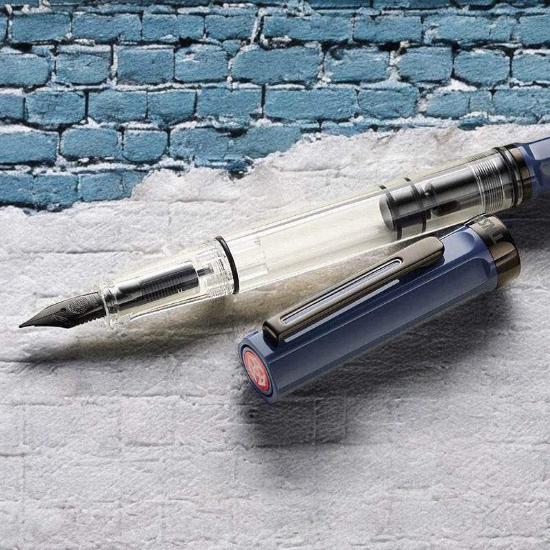 TWSBI Eco Fountain Pen Slate Blue with Onyx - Stub - 24Papershop