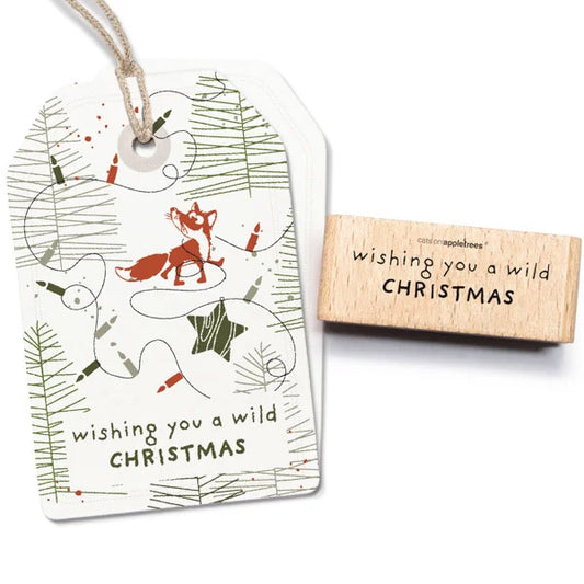 Cats on Appletrees Stamp - Wild Christmas
