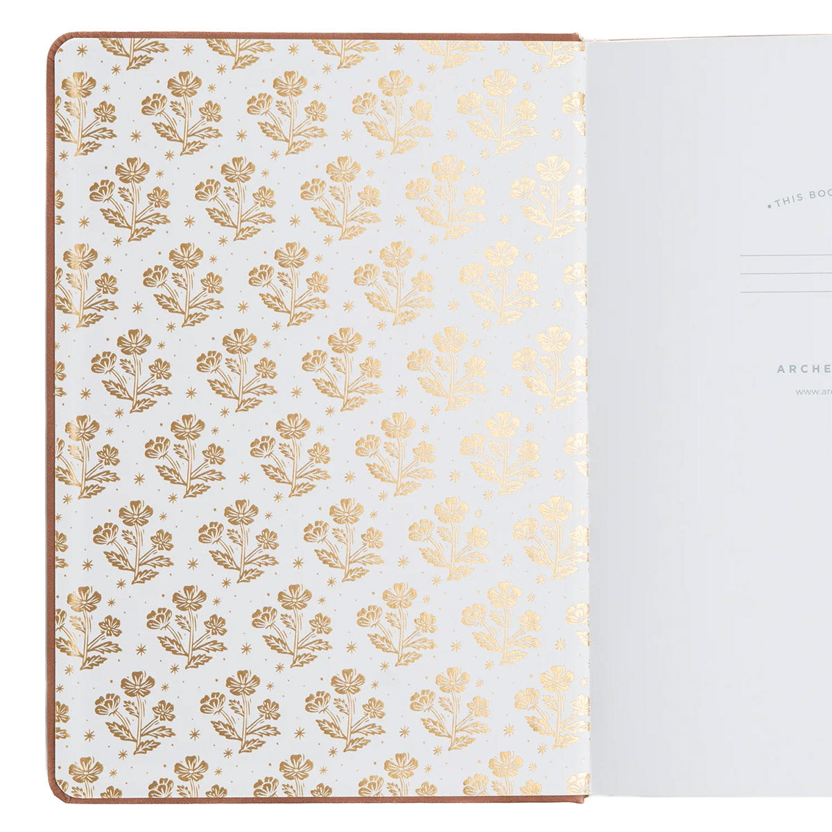 Archer & Olive Bullet Journal Field Mouse - Detail van het binnenwerk van de cover