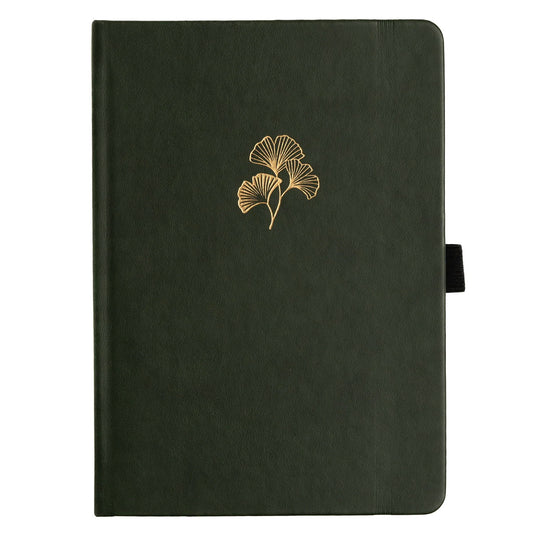 Archer & Olive Bullet Journal Gingko Leaf A5 Dot Grid - Voorkant op een witte achtergrond
