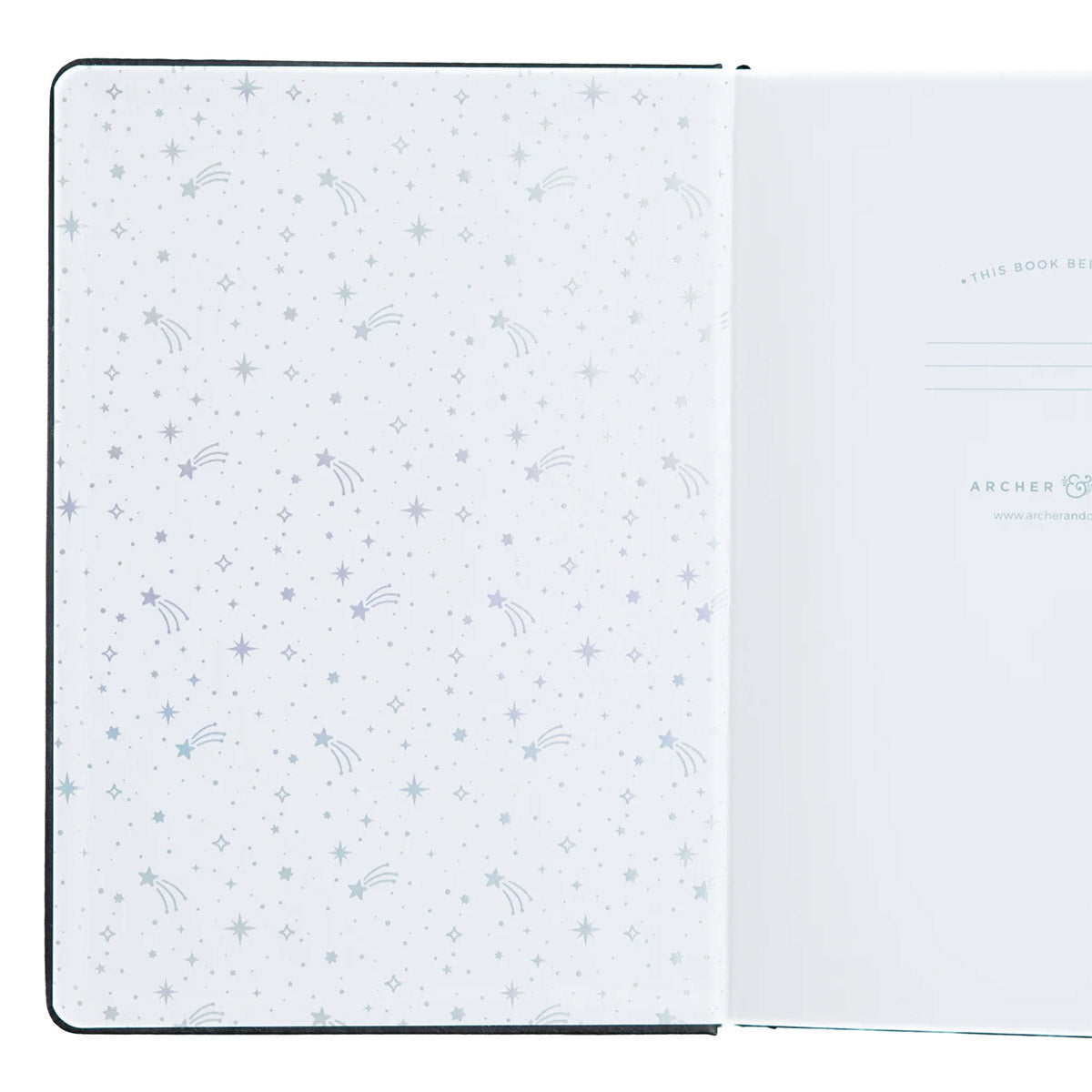Archer & Olive Bullet Journal Lunar Veil Dot Grid - Binnenkant van de cover