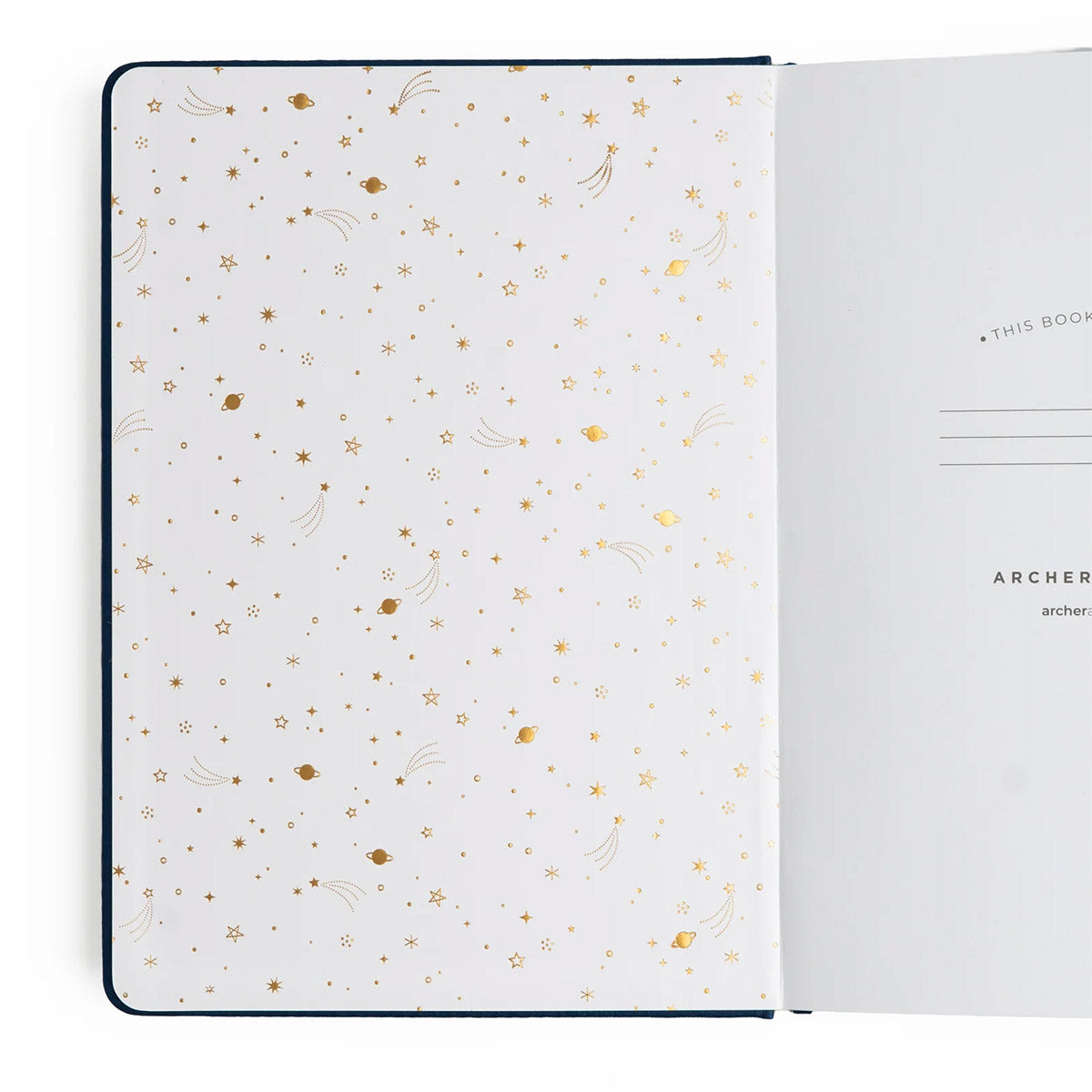 Archer & Olive Bullet Journal Majestic Skies Dot Grid - Details van de binnenkant