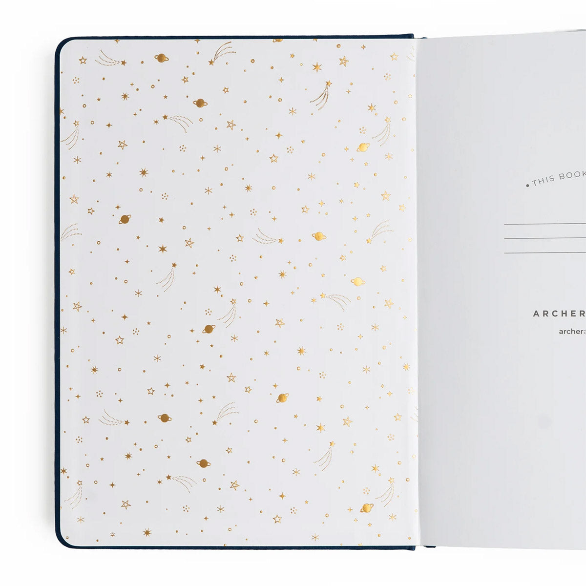 Archer & Olive Bullet Journal Majestic Skies B5 Dot Grid - Details van de Binnenkant