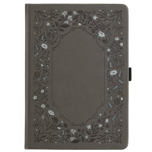 Archer & Olive Bullet Journal Midnight Floral in Grey A5 Dot Grid