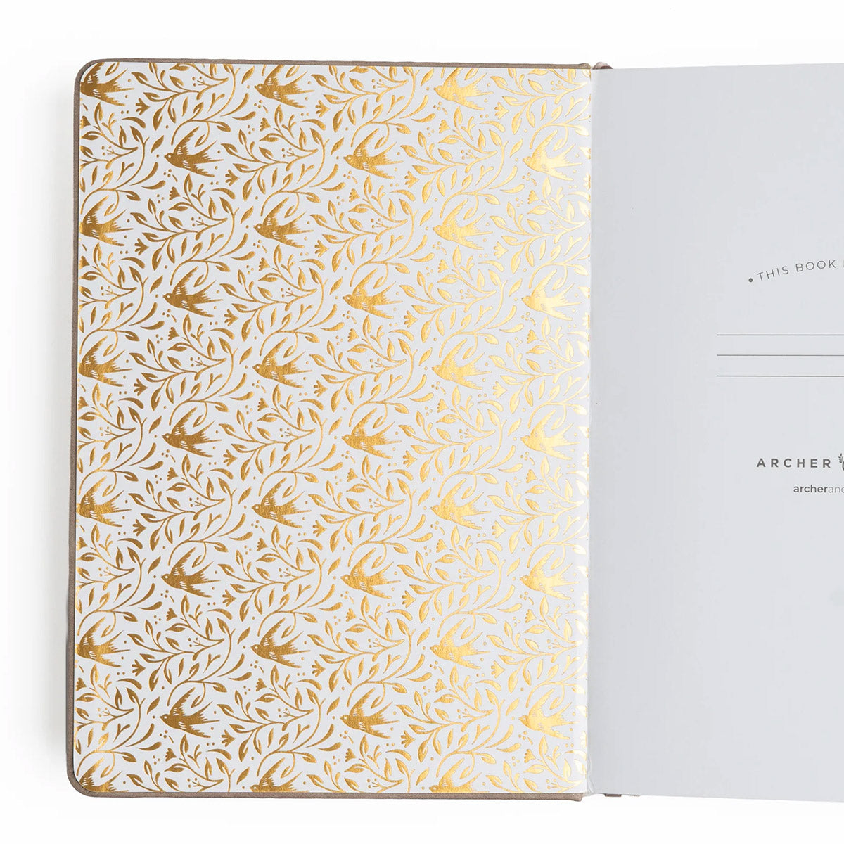 Archer & Olive Bullet Journal Songbird Dot Grid - Detail van de binnenkant