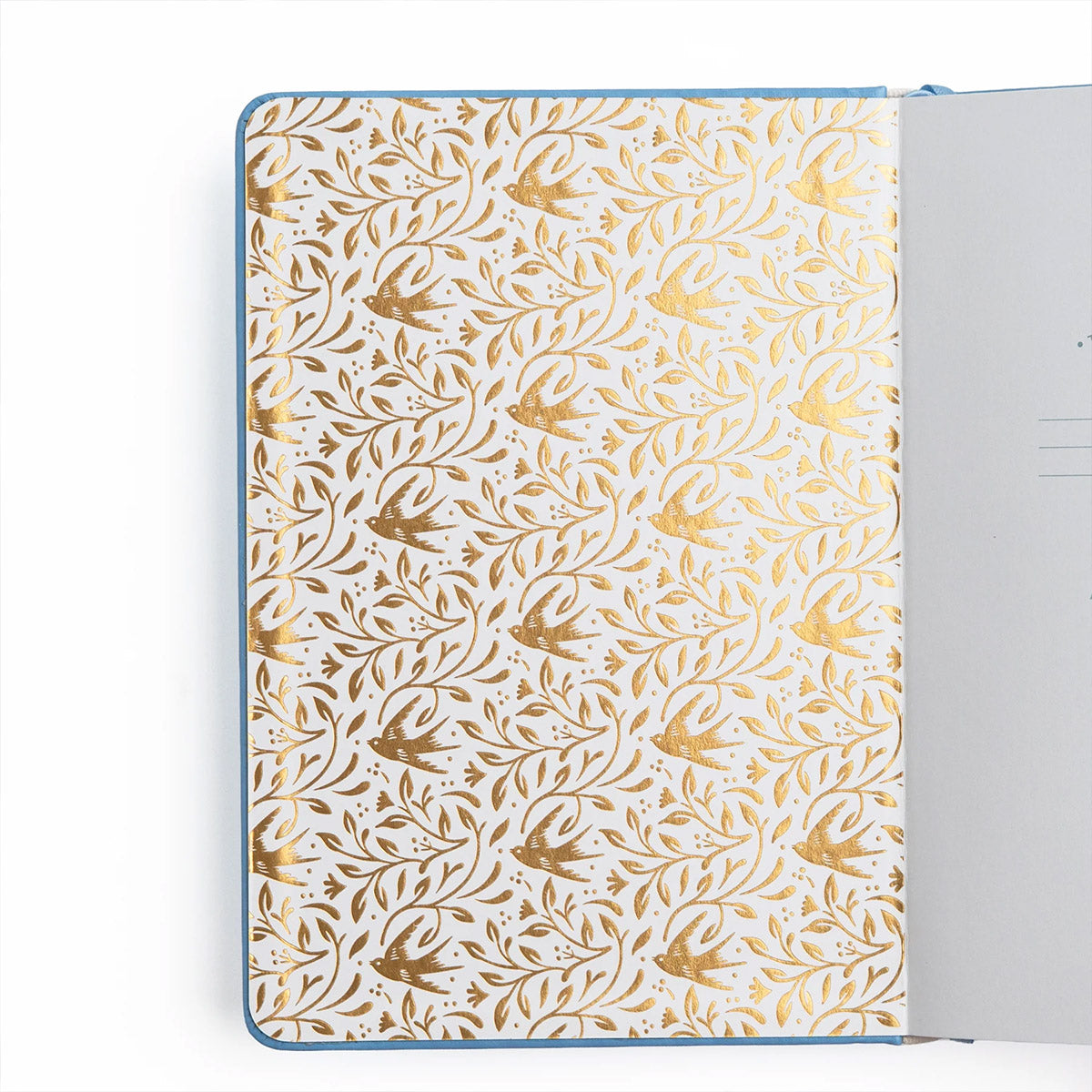 Archer & Olive Bullet Journal Songbird in Blue - Binnenkant van de cover