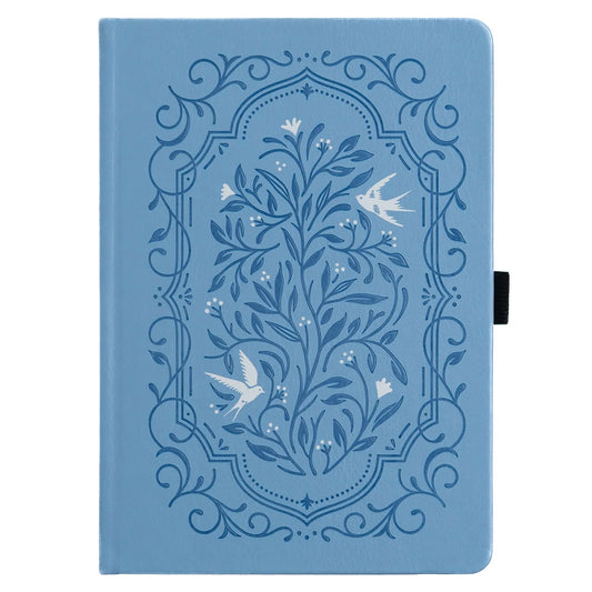 Archer & Olive Bullet Journal Songbird in Blue A5 Dot Grid - Op een witte achtergrond