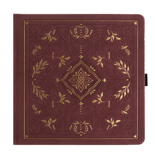 Archer & Olive Bullet Journal Storybook in Plum Square Dot Grid - Voorkant op een witte achtergrond