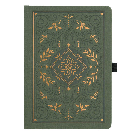 Archer & Olive Bullet Journal Storybook In Vintage Olive B5 - Blank - Cover van de voorkant