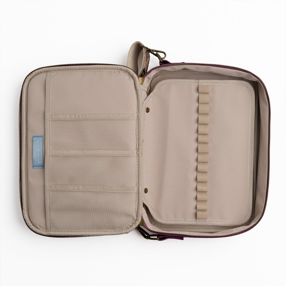 Archer & Olive Creativity Case - Plum - Overzicht van de inhoud
