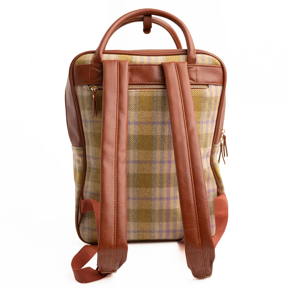 Archer & Olive - Forest Findings Plaid Backpack - Achterkant