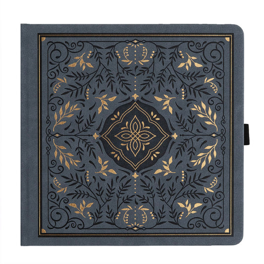 Archer & Olive Bullet Journal Storybook in Navy Square Dot Grid - Voorkant op een witte achtergrond