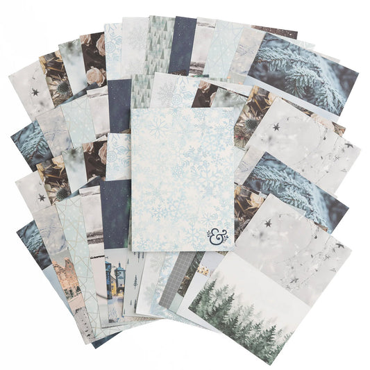 Archer & Olive Forest Snow & Stillness Collage Paper Pad