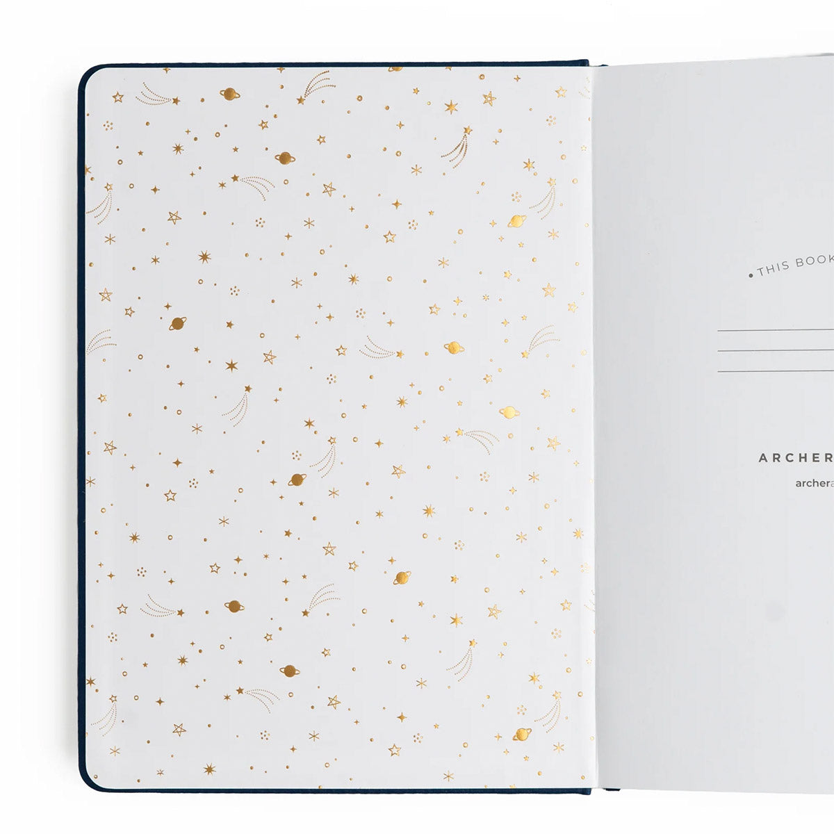 Archer & Olive Undated Planner A5 - Majestic Skies - Details van de binnenkant