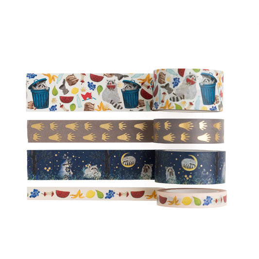 Archer & Olive Washitape Radiant Raccoon