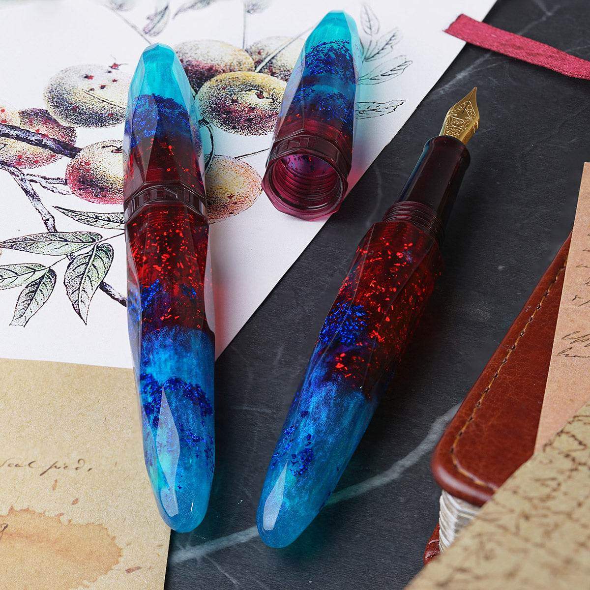 BENU Fountain Pen Briolette - Fiery Azure - 24Papershop