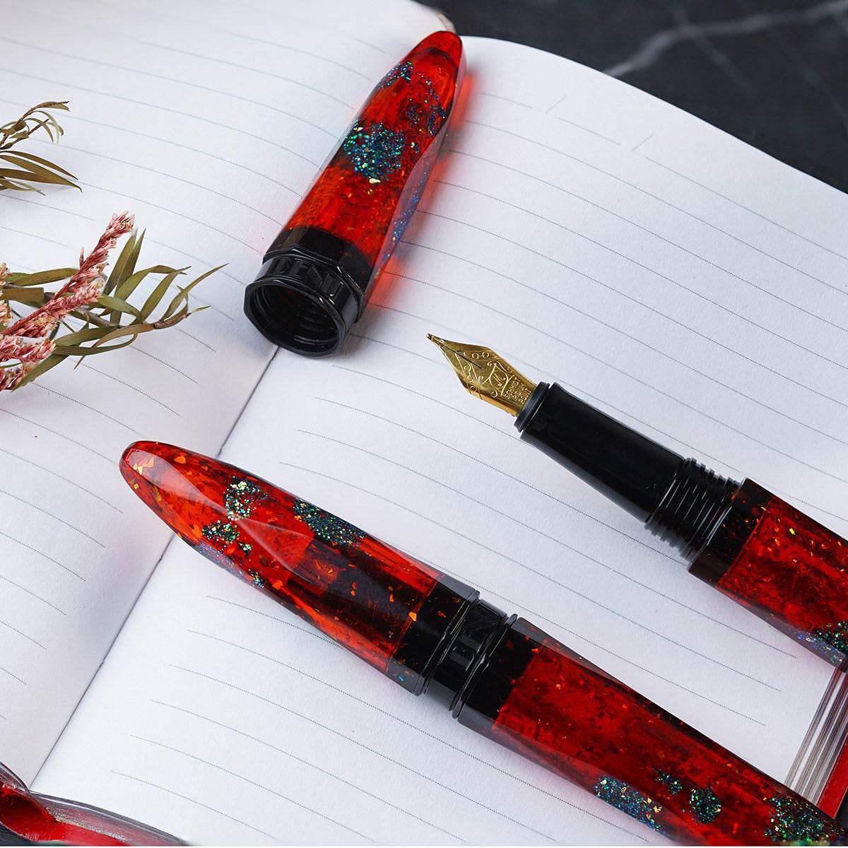 BENU Fountain Pen Briolette - Ruby Forest - 24Papershop