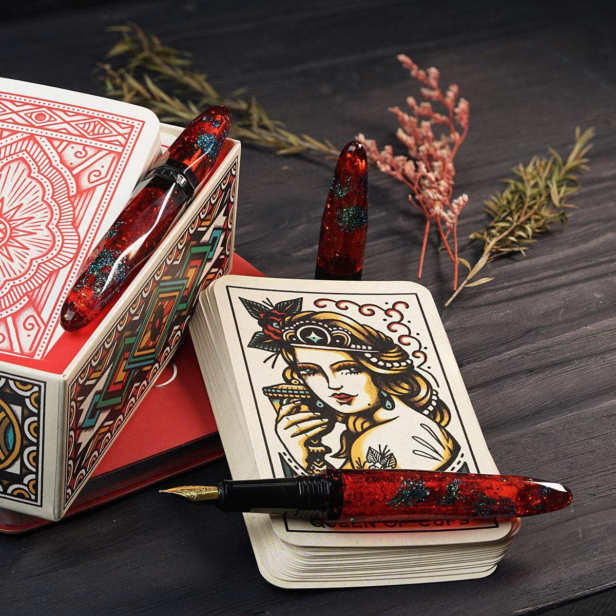 BENU Fountain Pen Briolette - Ruby Forest - 24Papershop