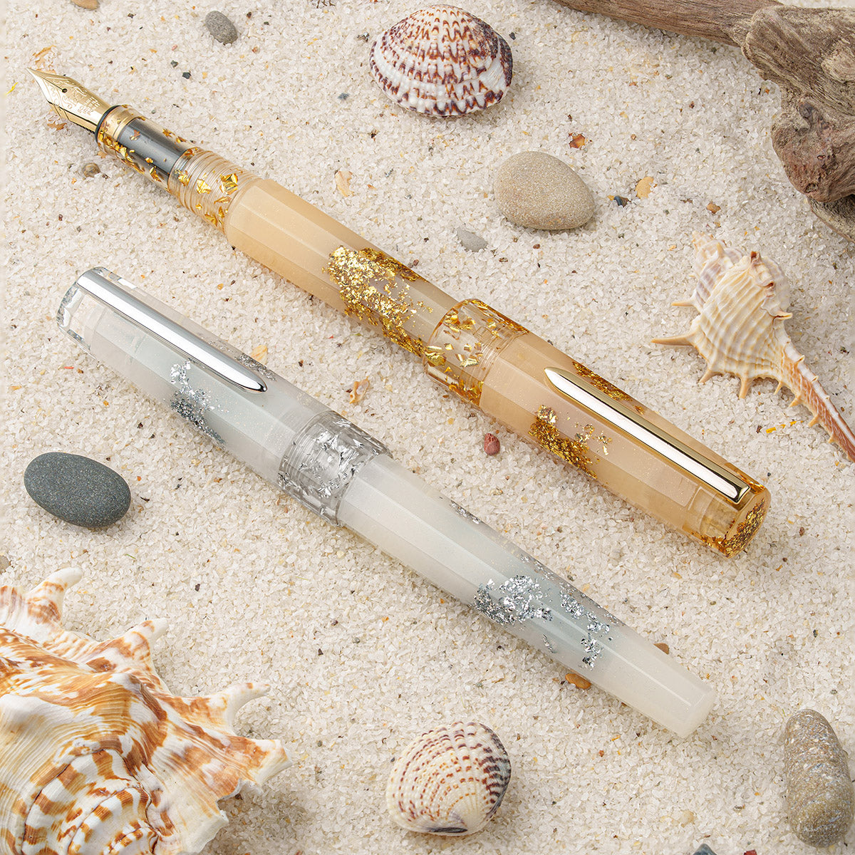 BENU Fountain Pen Euphoria Golden Beach en White Beach