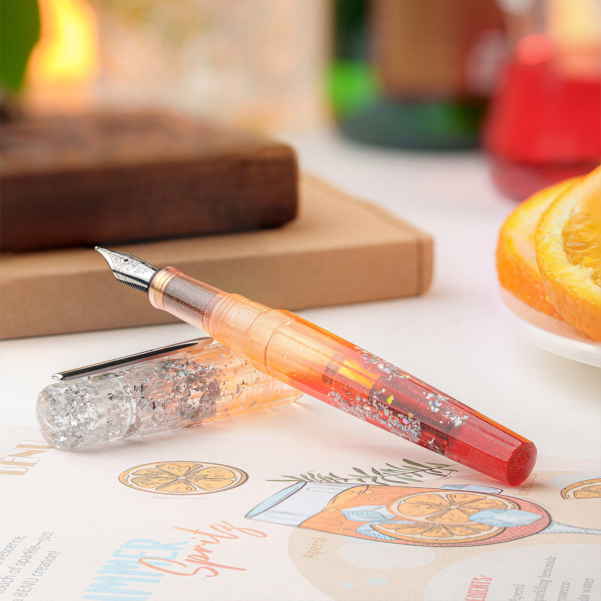 BENU Fountain Pen Euphoria - Summer Spritz - Op Tafel Zonder Dop