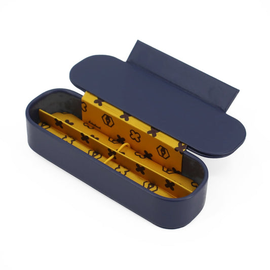 Esterbrook Double Pen Nook Dandelion Blue - Open etui met witte achtergrond