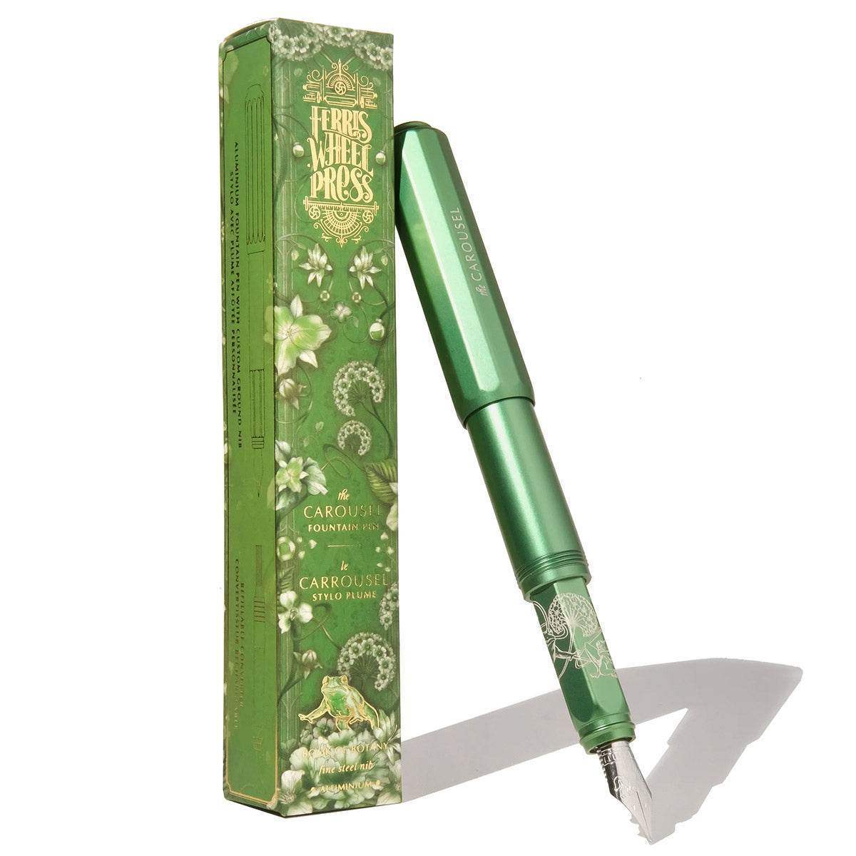 Ferris Wheel Press Aluminum Carousel Fountain Pen - Book of Botany - Medium - 24Papershop