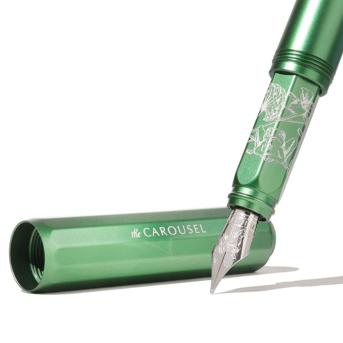 Ferris Wheel Press Aluminum Carousel Fountain Pen - Book of Botany - Medium - 24Papershop