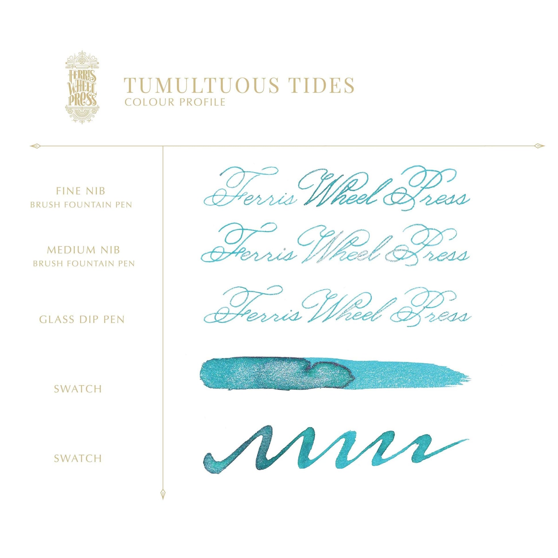 Ferris Wheel Press Inkt 20ml - FerriTales - Tumultuous Tides - 24Papershop