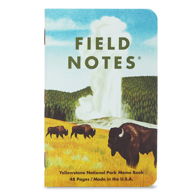 Field Notes National Parks Serie C – Rocky Mountain, Great Smoky Mountains en Yellowstone design