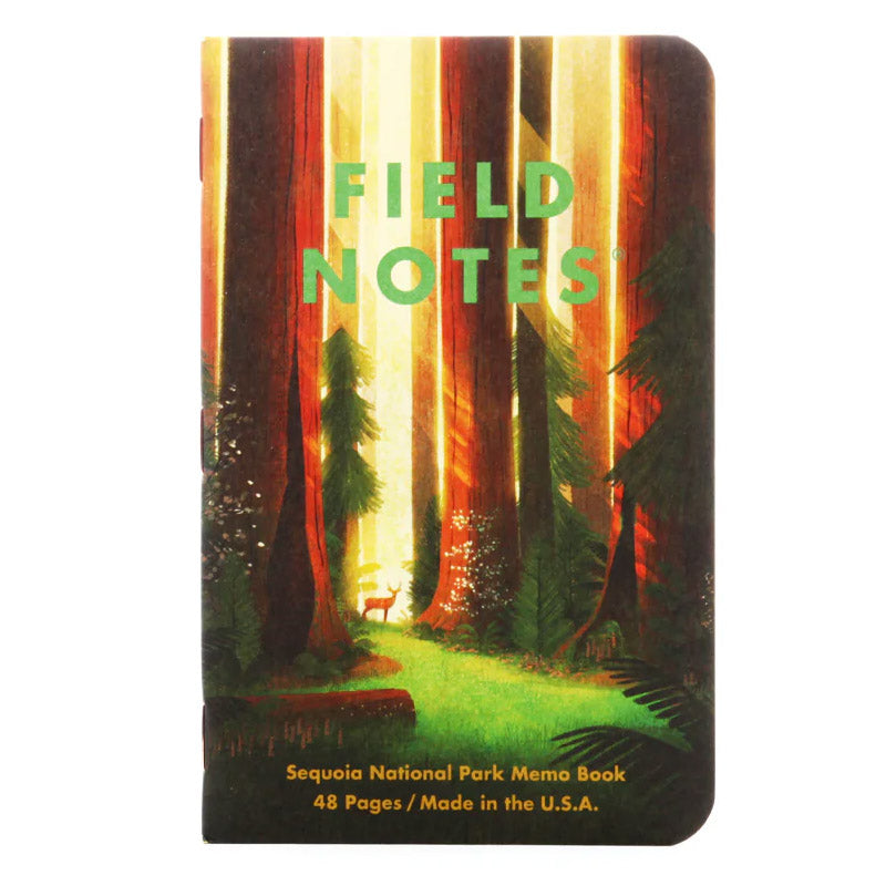 Field Notes National Parks Serie D notitieboekjes – Grand Teton, Arches en Sequoia illustraties