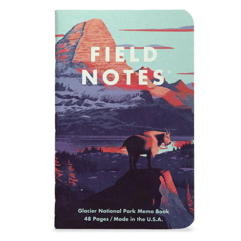 Field Notes National Parks Serie F – Glacier, Hawai‘i Volcanoes en Everglades kunstzinnige covers