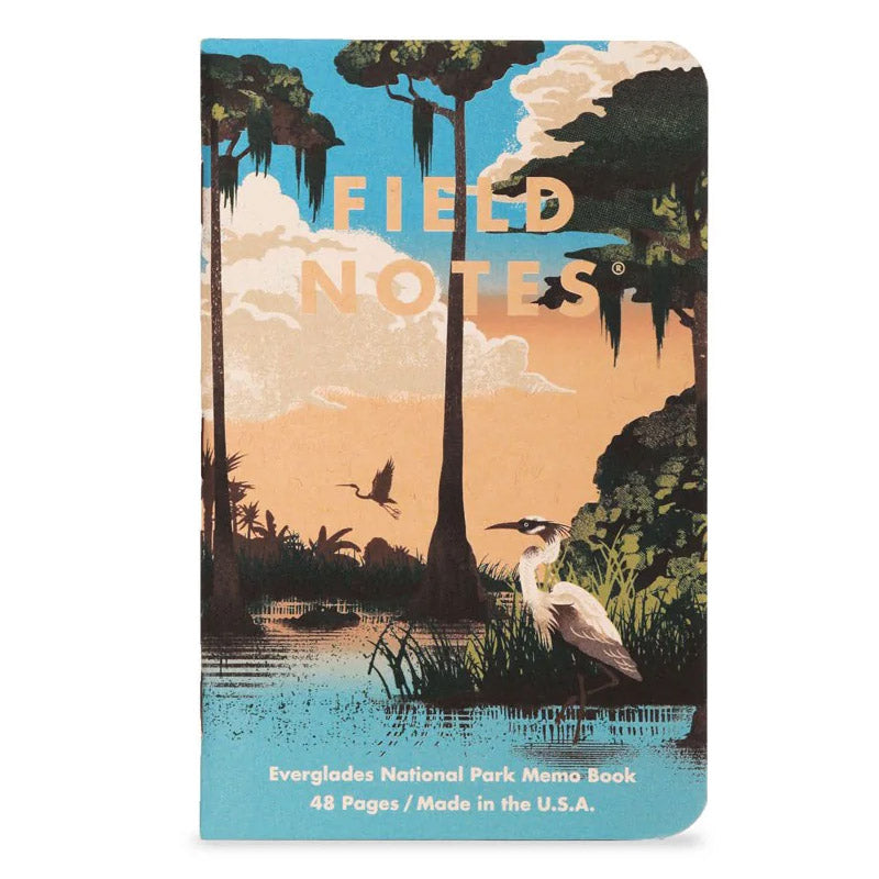 Field Notes National Parks Serie F – Glacier, Hawai‘i Volcanoes en Everglades kunstzinnige covers