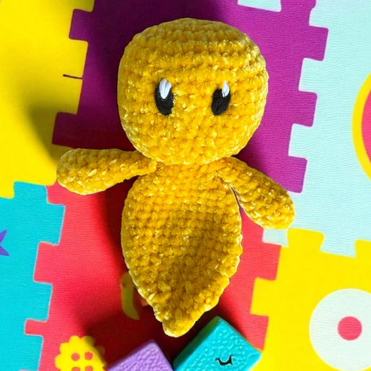 Knuffel Kleine Boe – Handgemaakt & Zacht - Geel