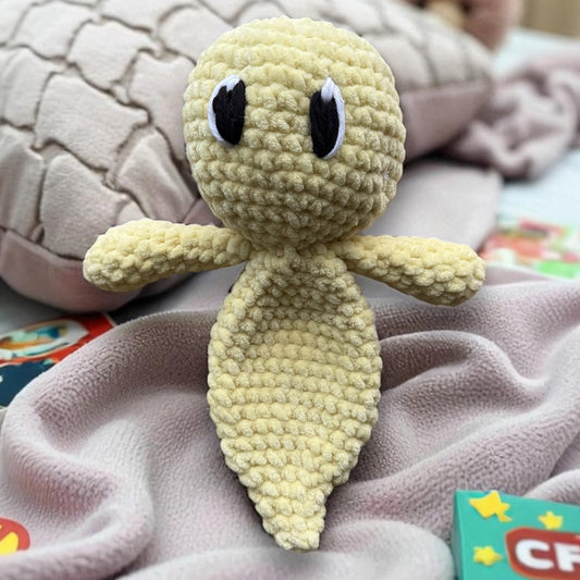 Knuffel Kleine Boe – Handgemaakt & Zacht - Pastel Geel