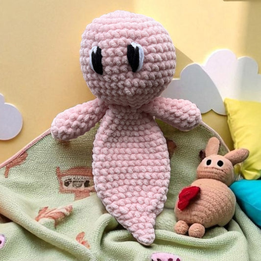 Knuffel Kleine Boe – Handgemaakt & Zacht - Roze