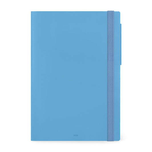 Legami Agenda 2026 Large - Retro Blue - Voorkant van de agenda op een witte achtergrond