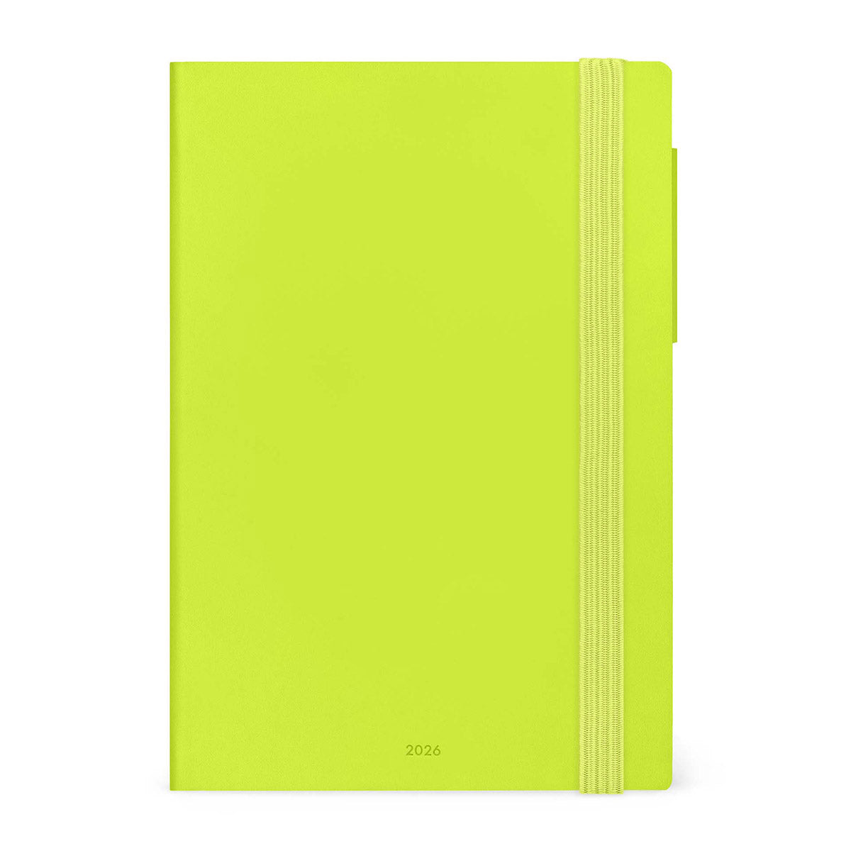 Legami Agenda 2026 Medium Week - Chartreuse - Voorkant op een witte achtergrond