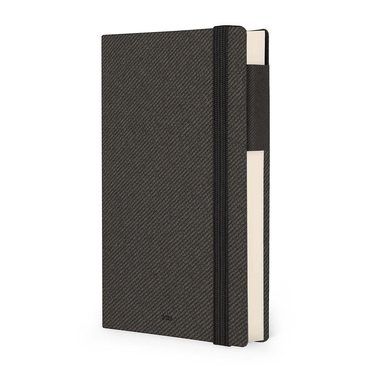 Legami Agenda 2026 Medium Week - Deep Graphite - Schuine Voorkant op een witte achtergrond