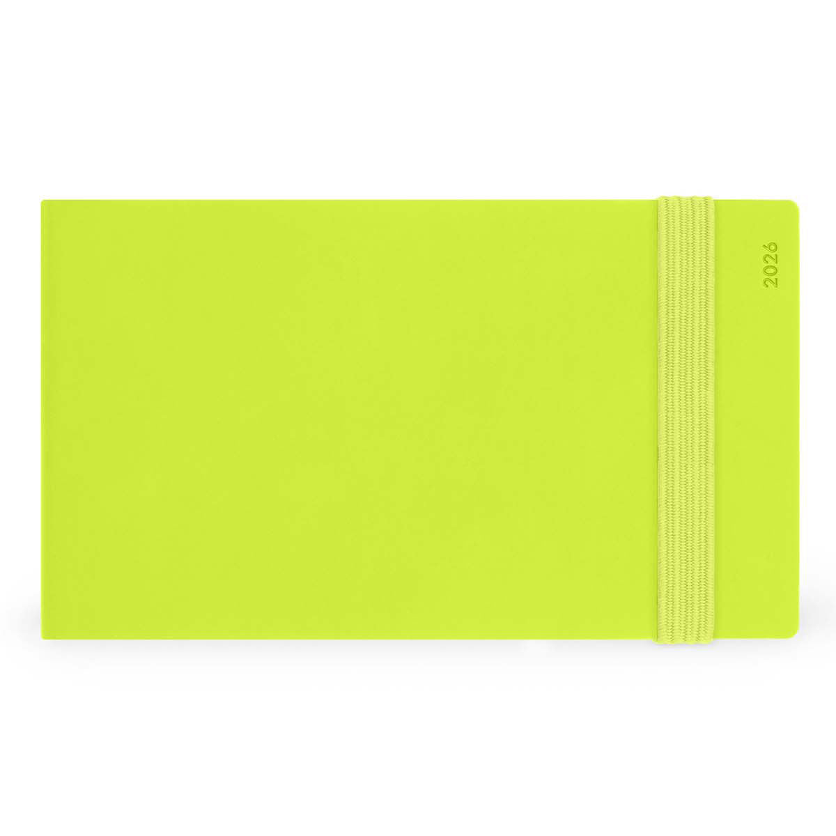 Legami Agenda 2026 Small Week - Chartreuse - Voorkant op een witte achtergrond