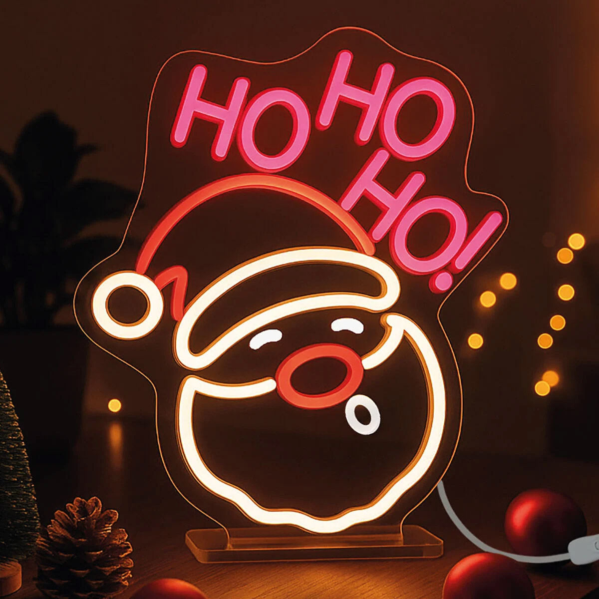Legami Neon-Effect LED Sign - Santa Claus