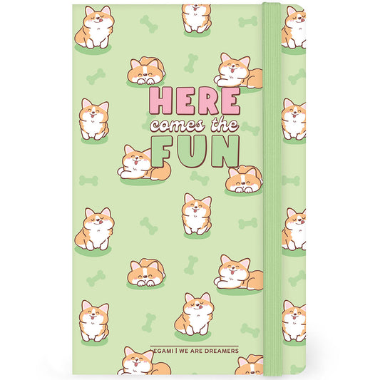 Legami Notitieboek Medium Corgi - Voorkant