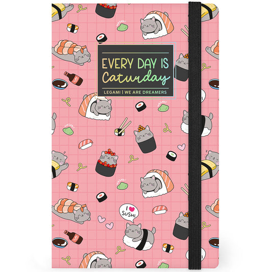 Legami Notitieboek Medium Sushi Cat - Voorkant