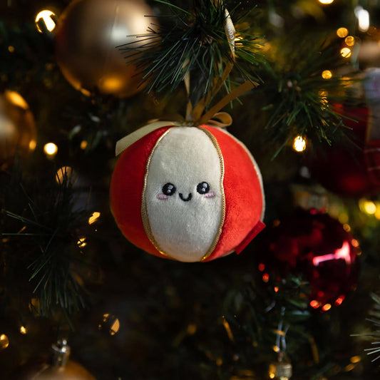 Legami Plush Christmas Decoration - Ball - Oh-Oh-Ohrnaments