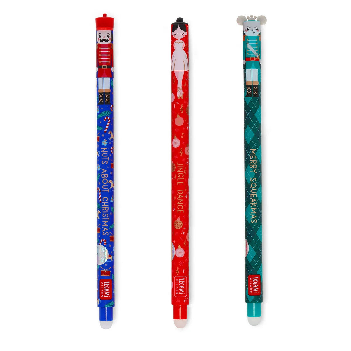 Legami Erasable Pen - Set van 3 - The Nutcracker