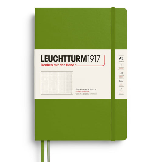 Leuchtturm1917 Medium A5 Notitieboek Moss - Dotted