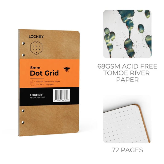 Lochby Field Binder A6 Refill - Dot Grid