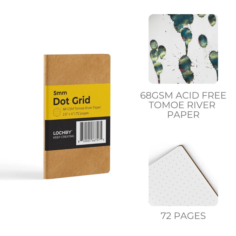Lochby Tomoe River Notebook A7 - Dotted (Set van 4)