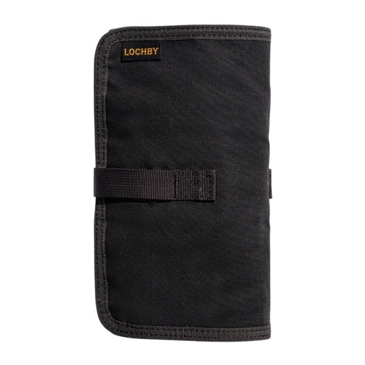Lochby Tool Roll Etui - Charcoal Gold - Etui op een witte achtergrond
