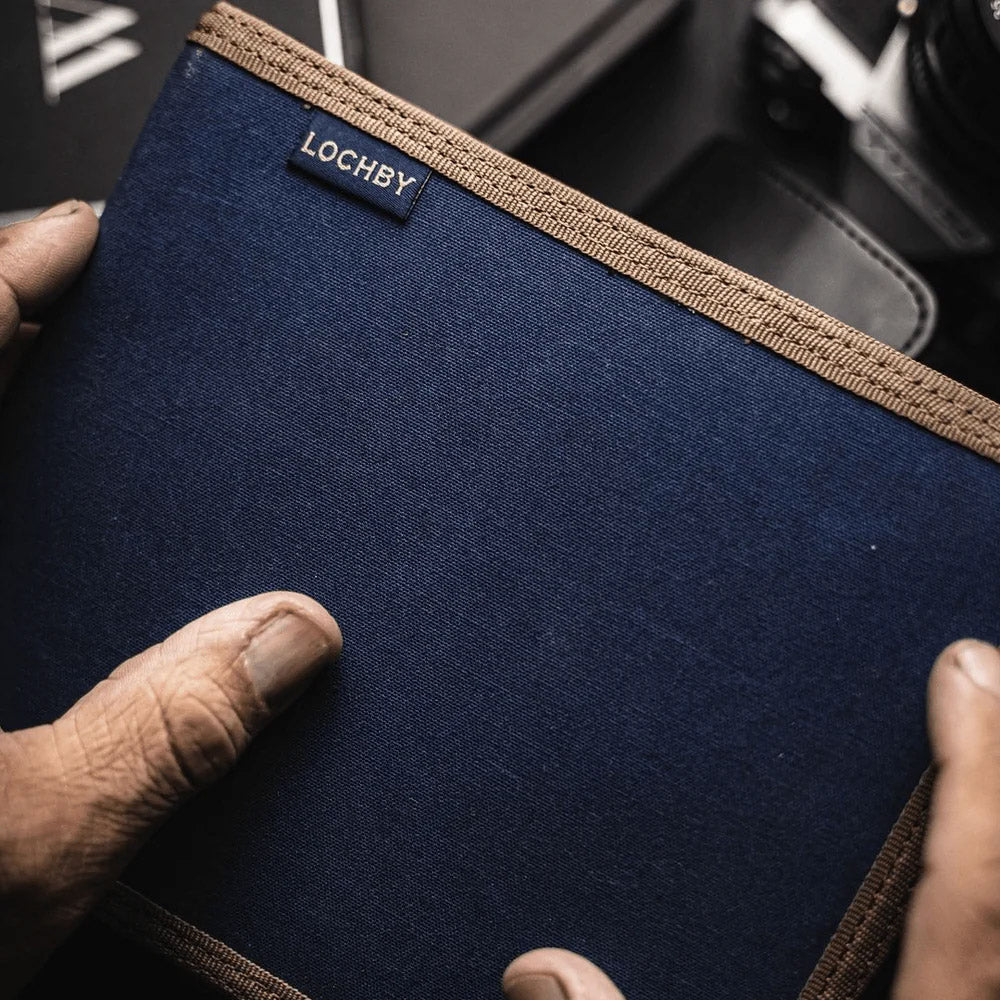 Lochby Watch Wallet - Navy - Buitenkant