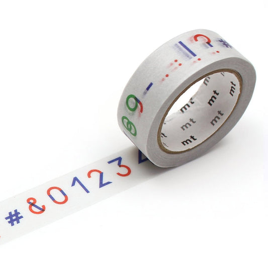 MT Masking Tape - Les Numeros - 15mm x 7m